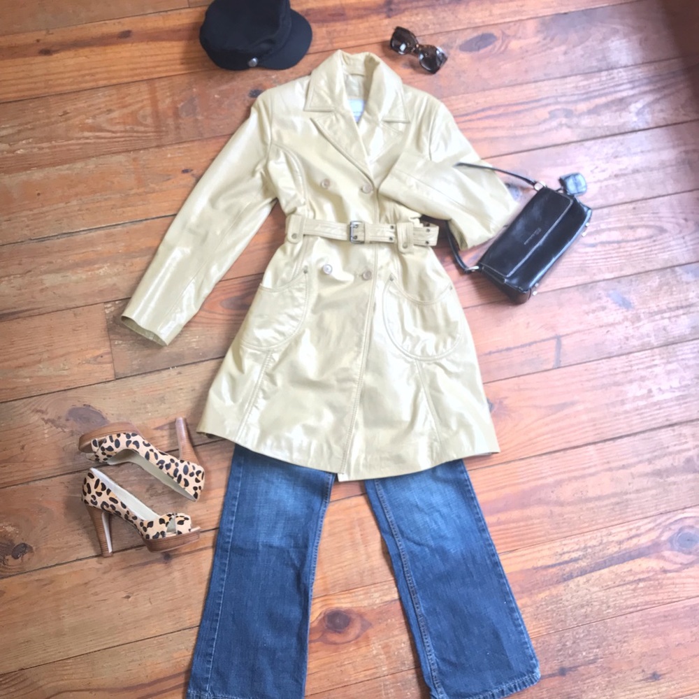 🍁 Wilson’s Leather BUTTER Tan Trench Coat